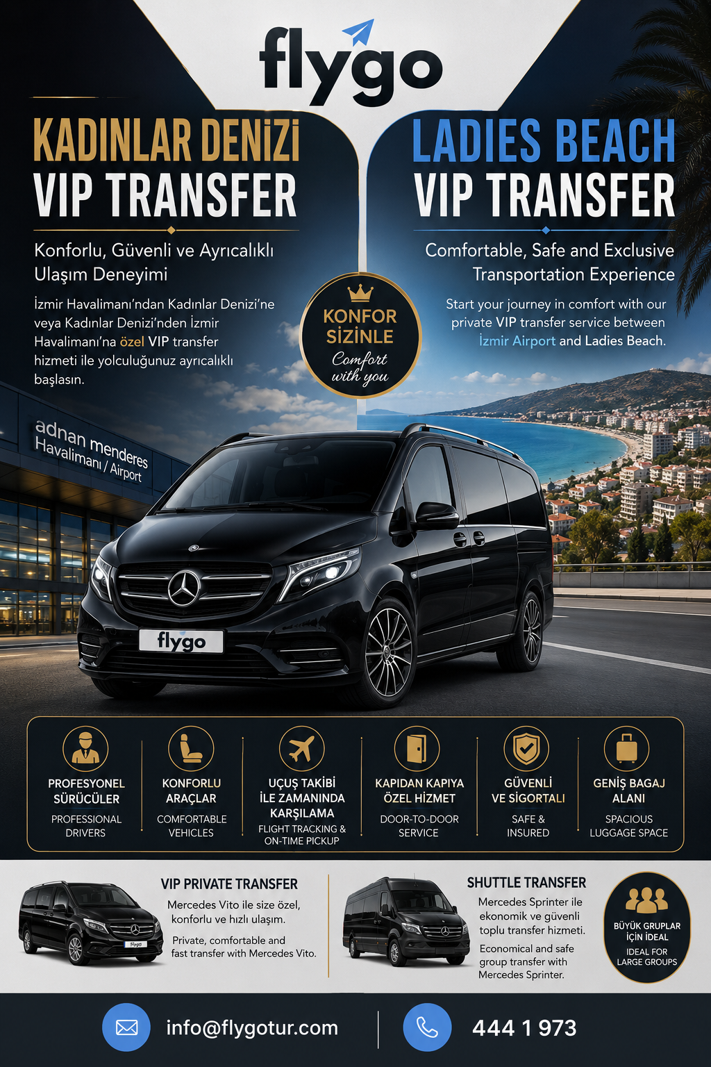 Kadınlar Denizi VIP Transfer ile Konforlu Havalimanı Ulaşımı