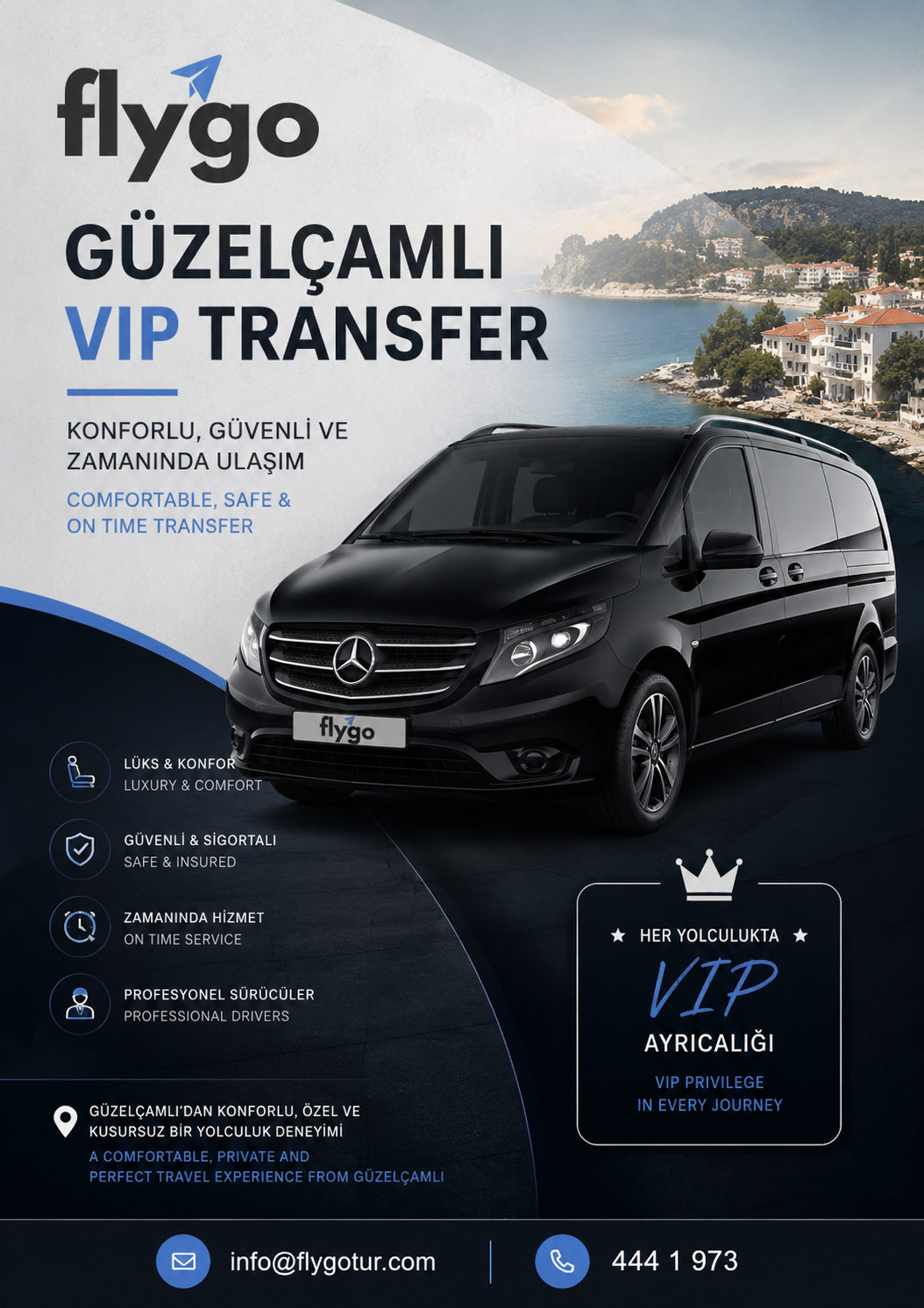 Güzelçamlı VIP Transfer: Konforlu ve Güvenli Havalimanı Ulaşımı