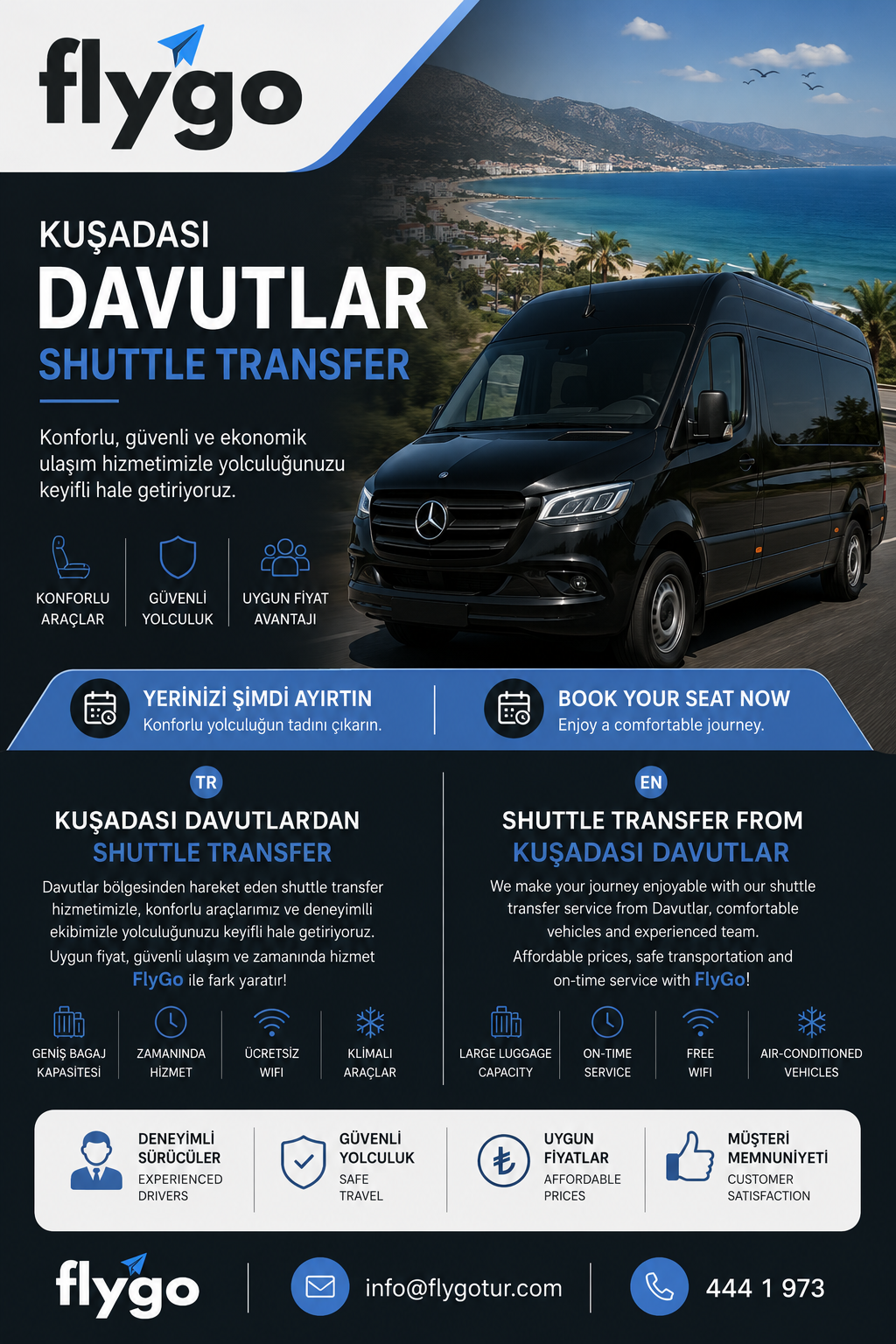 Kuşadası Davutlar Shuttle Transfer: Bölge Genelinde Güvenli ve Paylaşımlı Ulaşım Çözümleri