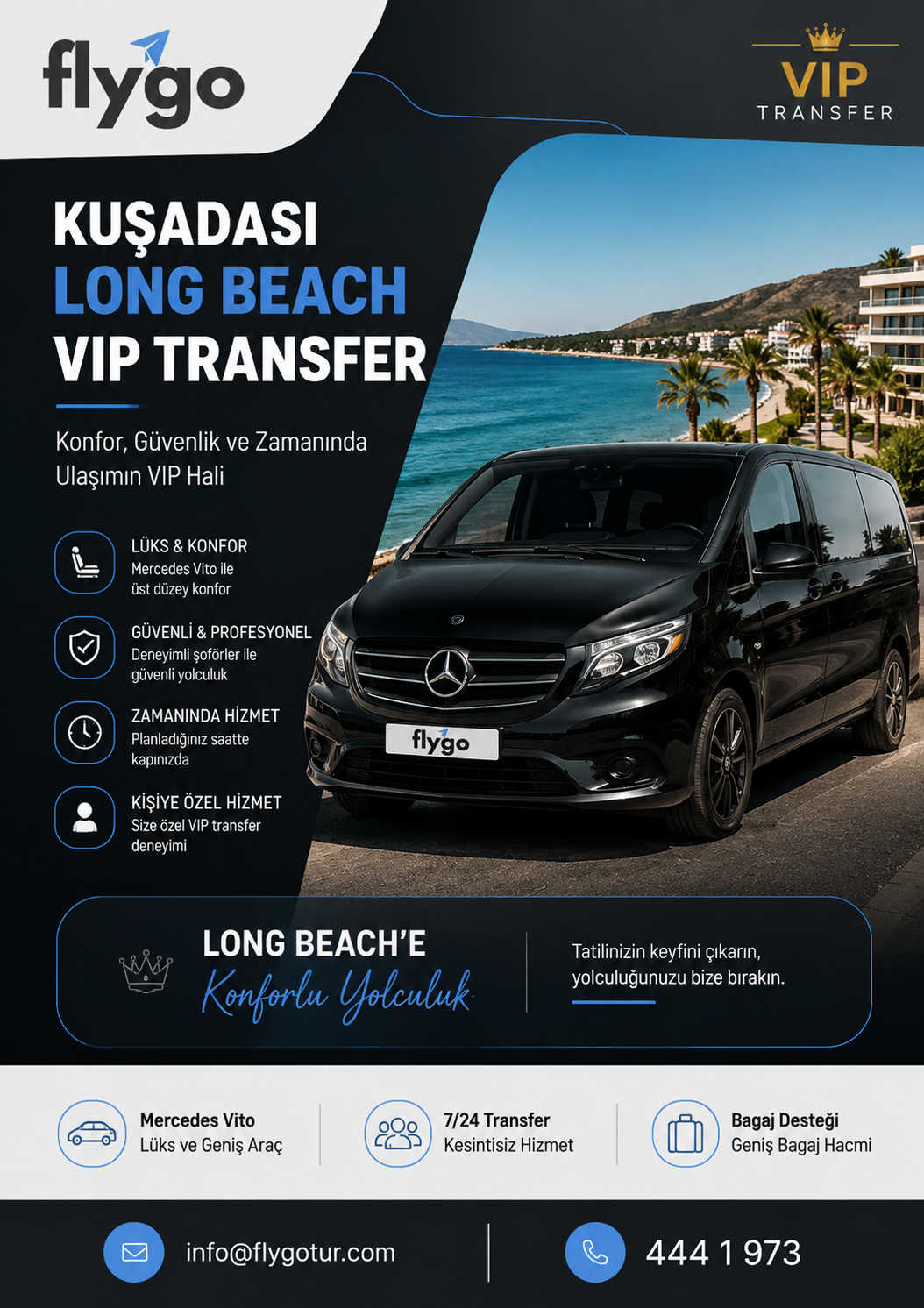 Kuşadası Long Beach VIP Transfer Rehberi: Konforlu ve Ayrıcalıklı Ulaşım Deneyimi