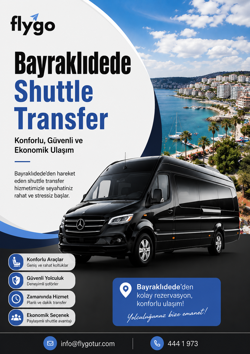Bayraklıdede Shuttle Transfer Rehberi: Kuşadası'nın İncisinden Havalimanına Konforlu Yolculuk